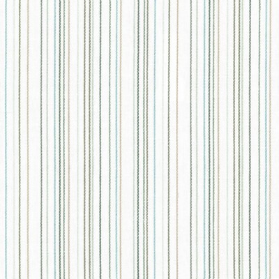 Kasmir Larson Stripe Spa in 5124 Blue Upholstery Cotton  Blend Fire Rated Fabric Medium Duty CA 117   Fabric
